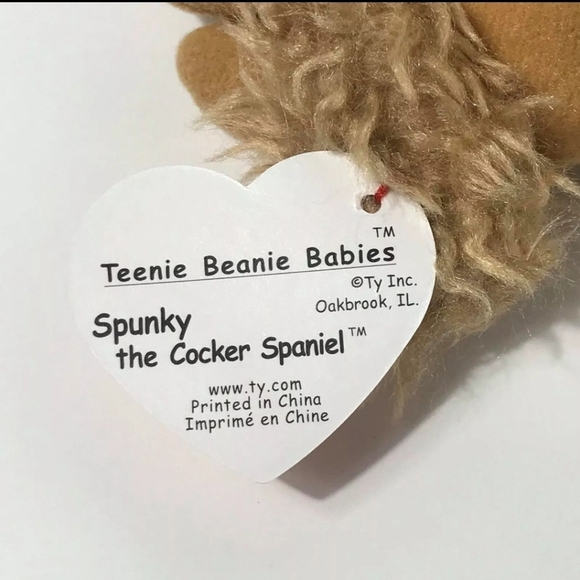 Spunky the Cocker Spaniel - TY Teenie  Beanie Baby - Picture 7 of 8